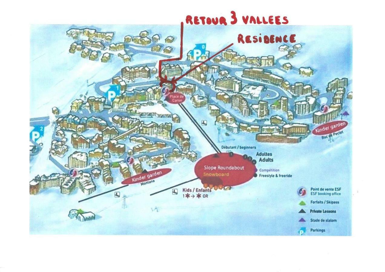 Dernier Etage Avec Vue Sur Les Montagnes Emplacement Exceptionnel Au Coeur De Val Thorens Ski Aux Pieds Prestations Incluses Zewnętrze zdjęcie